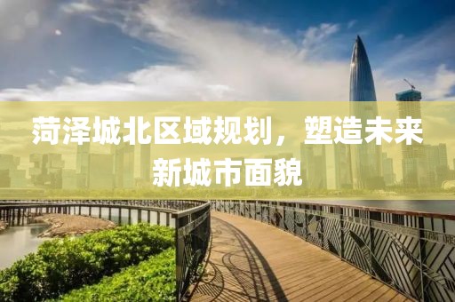 菏澤城北區(qū)域規(guī)劃，塑造未來新城市面貌