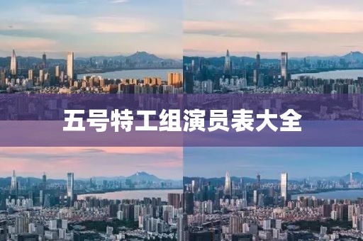 五號特工組演員表大全
