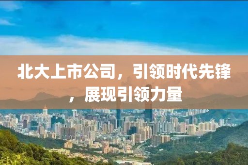 北大上市公司，引領(lǐng)時(shí)代先鋒，展現(xiàn)引領(lǐng)力量