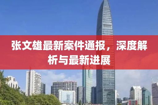 張文雄最新案件通報(bào)，深度解析與最新進(jìn)展