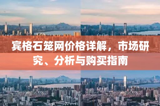 賓格石籠網(wǎng)價格詳解，市場研究、分析與購買指南