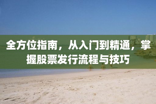 全方位指南，從入門到精通，掌握股票發(fā)行流程與技巧