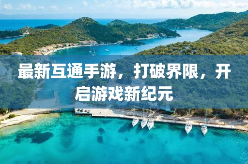 最新互通手游，打破界限，開(kāi)啟游戲新紀(jì)元