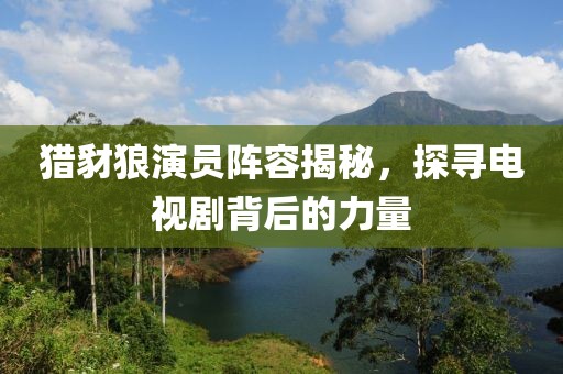 獵豺狼演員陣容揭秘，探尋電視劇背后的力量
