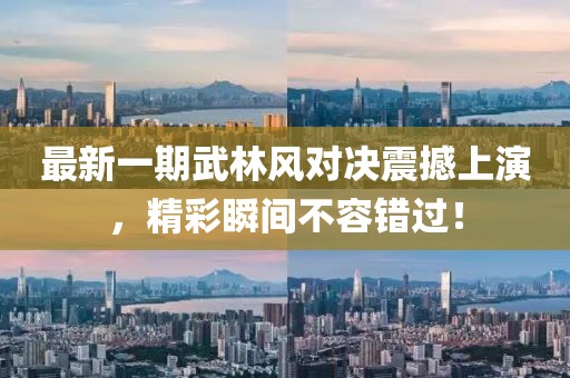 最新一期武林風(fēng)對(duì)決震撼上演，精彩瞬間不容錯(cuò)過(guò)！