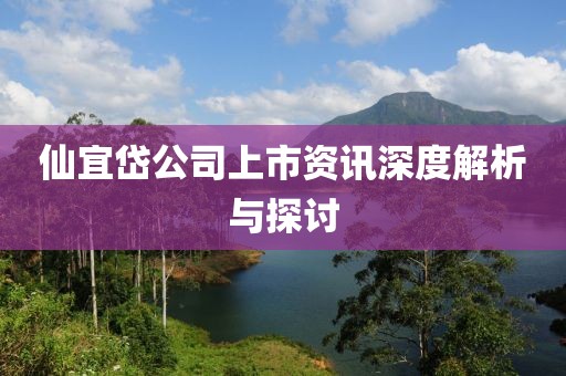 仙宜岱公司上市資訊深度解析與探討