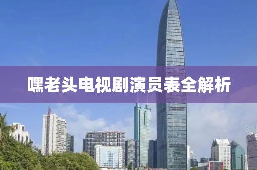 嘿老頭電視劇演員表全解析