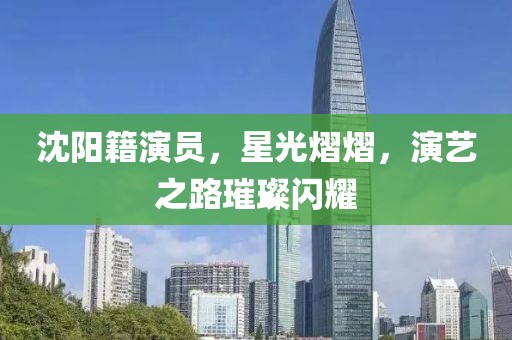 沈陽籍演員，星光熠熠，演藝之路璀璨閃耀