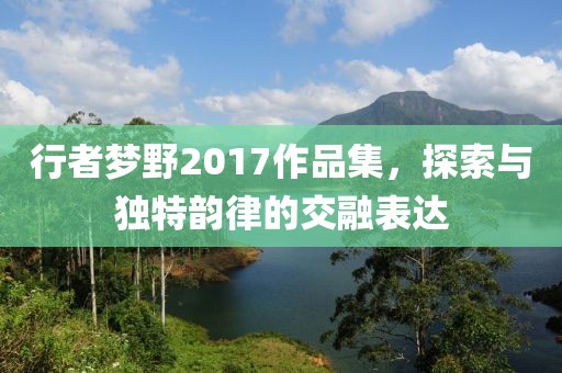 行者夢野2017作品集，探索與獨特韻律的交融表達
