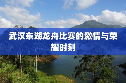 武漢東湖龍舟比賽的激情與榮耀時(shí)刻