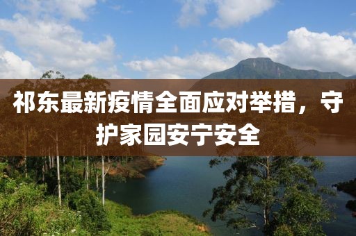 祁東最新疫情全面應(yīng)對舉措，守護(hù)家園安寧安全