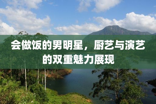 會(huì)做飯的男明星，廚藝與演藝的雙重魅力展現(xiàn)