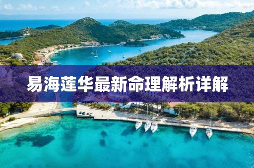易海蓮華最新命理解析詳解