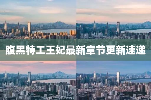 腹黑特工王妃最新章節(jié)更新速遞
