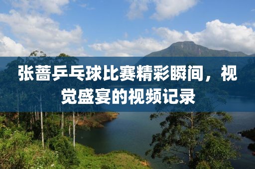 張薔乒乓球比賽精彩瞬間，視覺(jué)盛宴的視頻記錄