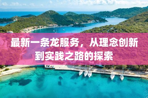 最新一條龍服務，從理念創(chuàng)新到實踐之路的探索