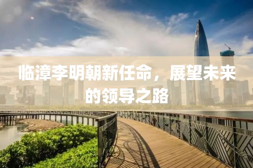 臨漳李明朝新任命，展望未來(lái)的領(lǐng)導(dǎo)之路