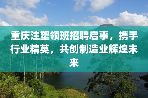 重慶注塑領(lǐng)班招聘啟事，攜手行業(yè)精英，共創(chuàng)制造業(yè)輝煌未來(lái)
