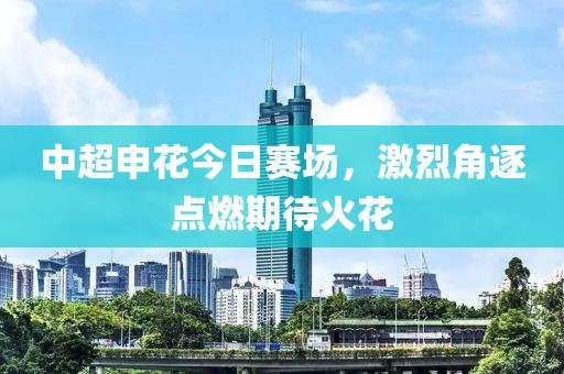 中超申花今日賽場(chǎng)，激烈角逐點(diǎn)燃期待火花
