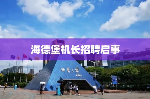 海德堡機長招聘啟事