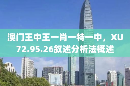澳門王中王一肖一特一中，XU72.95.26敘述分析法概述
