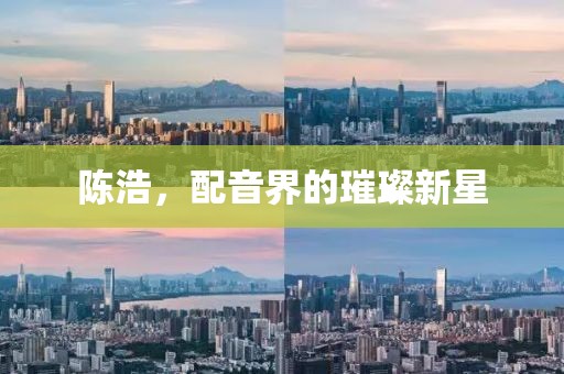 陳浩，配音界的璀璨新星