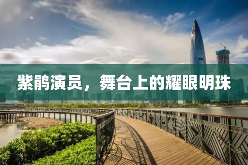 紫鵑演員，舞臺(tái)上的耀眼明珠