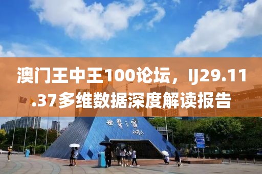 澳門王中王100論壇，IJ29.11.37多維數(shù)據(jù)深度解讀報(bào)告
