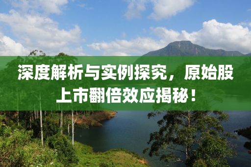 深度解析與實例探究，原始股上市翻倍效應(yīng)揭秘！