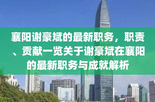 襄陽謝豪斌的最新職務(wù)，職責(zé)、貢獻(xiàn)一覽關(guān)于謝豪斌在襄陽的最新職務(wù)與成就解析