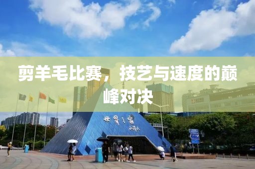 剪羊毛比賽，技藝與速度的巔峰對決