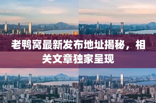 老鴨窩最新發(fā)布地址揭秘，相關(guān)文章獨家呈現(xiàn)