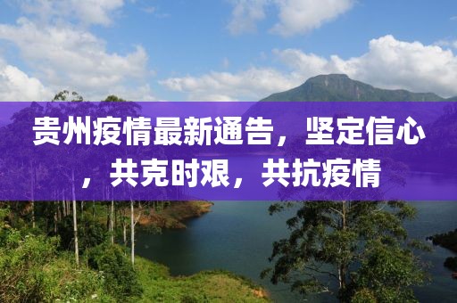 貴州疫情最新通告，堅定信心，共克時艱，共抗疫情