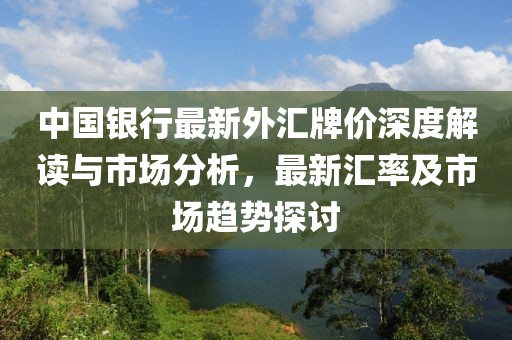 中國銀行最新外匯牌價(jià)深度解讀與市場分析，最新匯率及市場趨勢探討