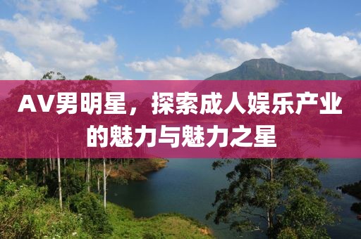 AV男明星，探索成人娛樂產(chǎn)業(yè)的魅力與魅力之星
