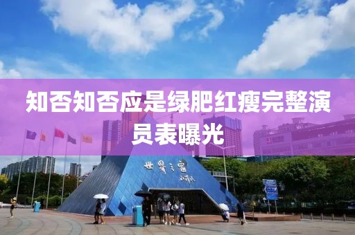 知否知否應(yīng)是綠肥紅瘦完整演員表曝光