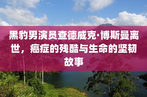 黑豹男演員查德威克·博斯曼離世，癌癥的殘酷與生命的堅韌故事
