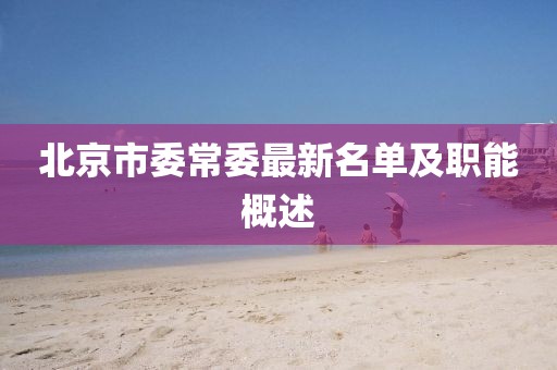 北京市委常委最新名單及職能概述
