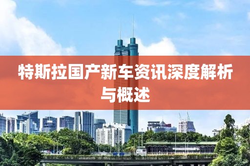 特斯拉國產(chǎn)新車資訊深度解析與概述