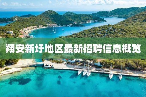 翔安新圩地區(qū)最新招聘信息概覽