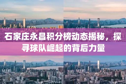 石家莊永昌積分榜動(dòng)態(tài)揭秘，探尋球隊(duì)崛起的背后力量