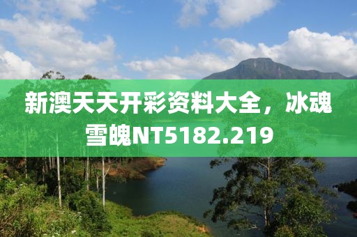 新澳天天開(kāi)彩資料大全，冰魂雪魄NT5182.219