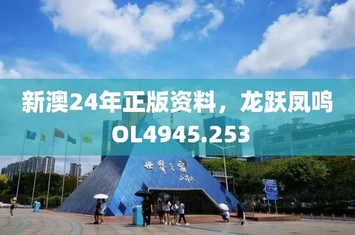 新澳24年正版資料，龍躍鳳鳴 OL4945.253
