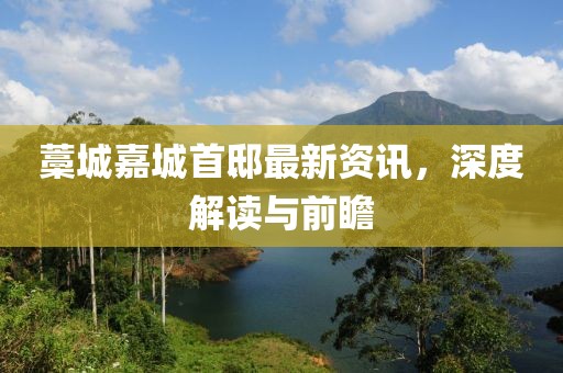 藁城嘉城首邸最新資訊，深度解讀與前瞻