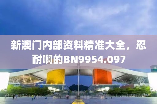 新澳門內(nèi)部資料精準(zhǔn)大全，忍耐啊的BN9954.097