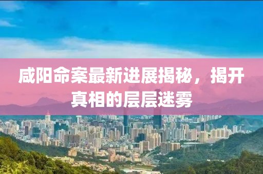 咸陽命案最新進(jìn)展揭秘，揭開真相的層層迷霧