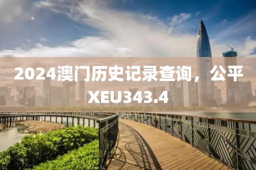 2024澳門歷史記錄查詢，公平XEU343.4