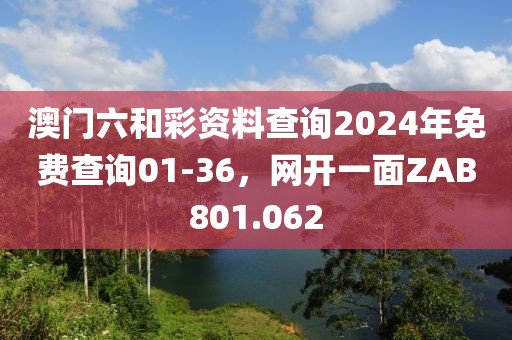 澳門六和彩資料查詢2024年免費查詢01-36，網(wǎng)開一面ZAB801.062