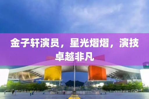 金子軒演員，星光熠熠，演技卓越非凡