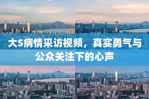 大S病情采訪視頻，真實勇氣與公眾關(guān)注下的心聲